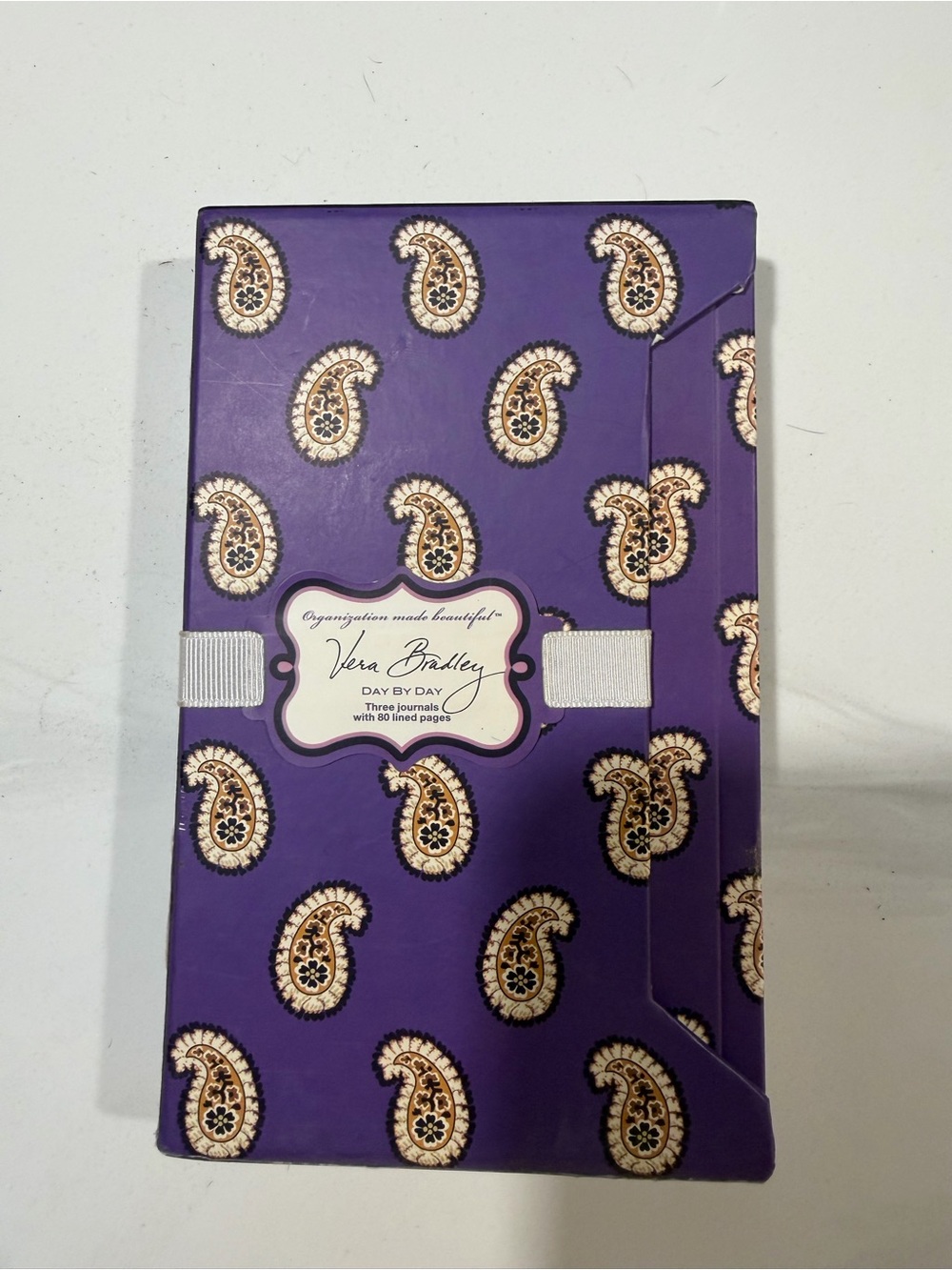 Vera Bradley Purple Paisley three journal pack